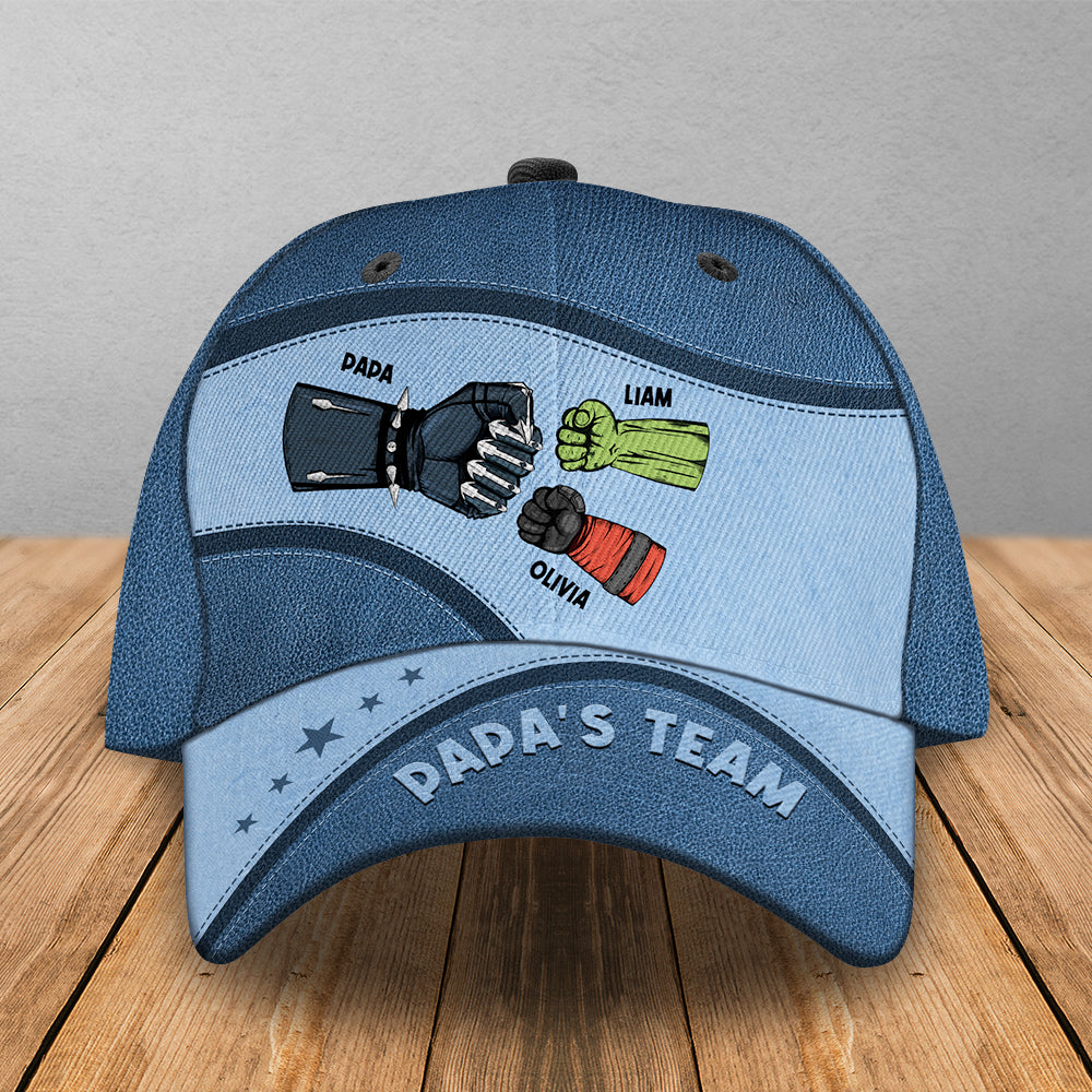 Personalized Superhero Dad Cap - Custom Father's Day Gift