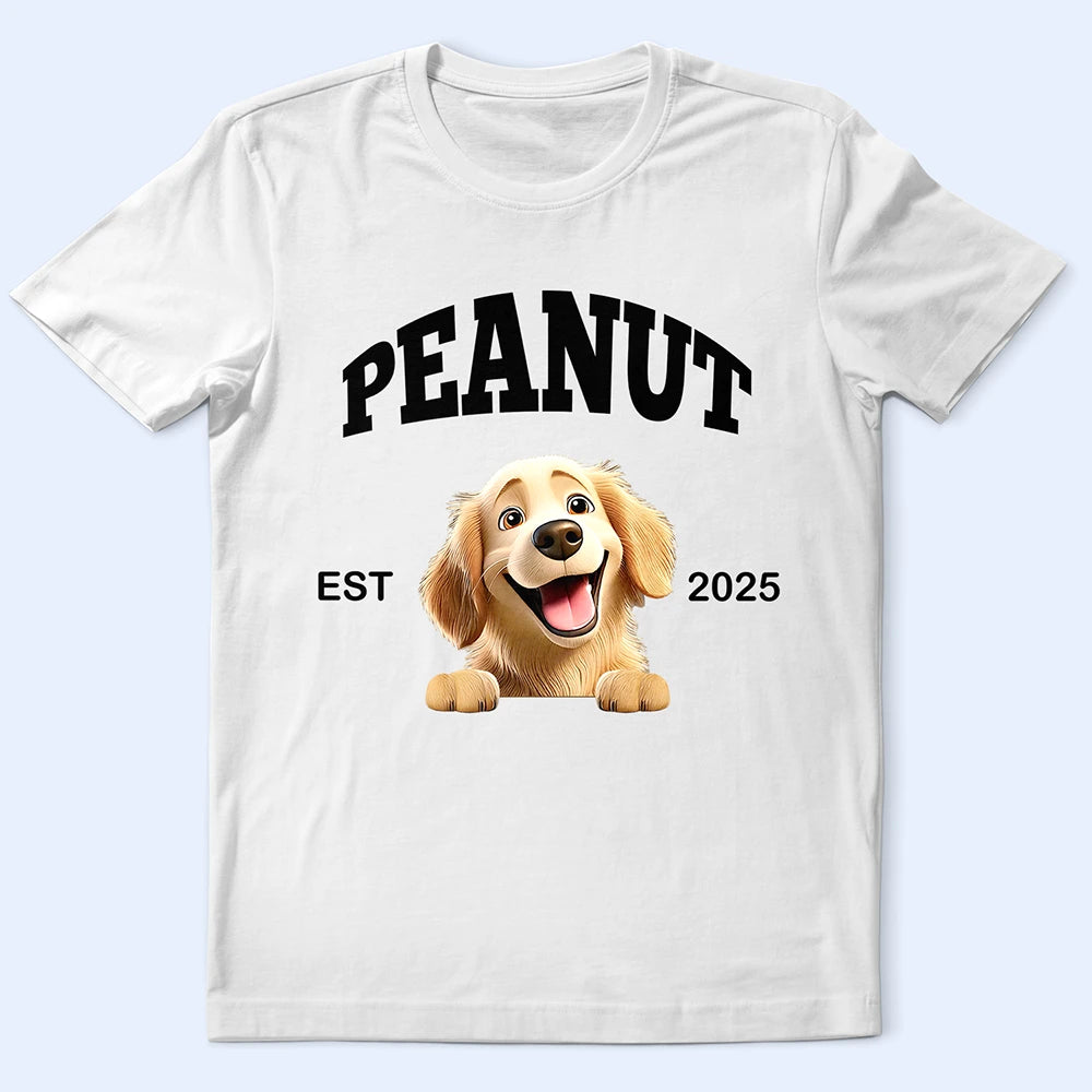 I Love My Dog - Personalized T-Shirt with Cute Puppy Design T-shirt PopCulturePrints