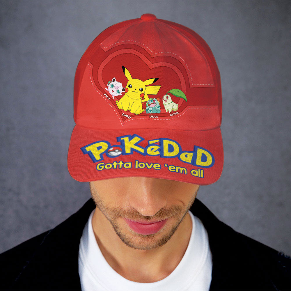 Personalized PokeDad Cap - Custom Father's Day Gift