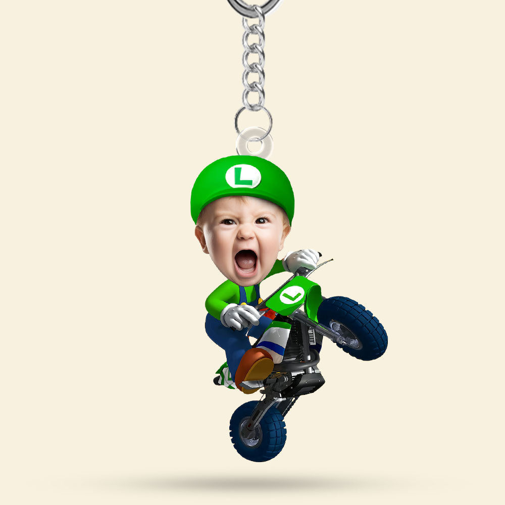 Custom Kids Photo Keychain - Pop Culture Design Keychains PopCulturePrints