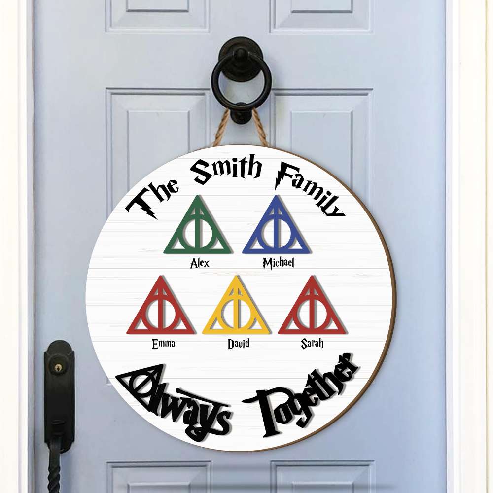 Personalized Harry Potter Family Decor Plate