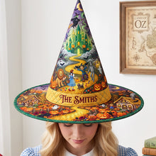 Load image into Gallery viewer, ‘A Spooktacular Treat Awaits!‘ - Whimsical Halloween Witch Hat - Personalized Gift for Halloween
