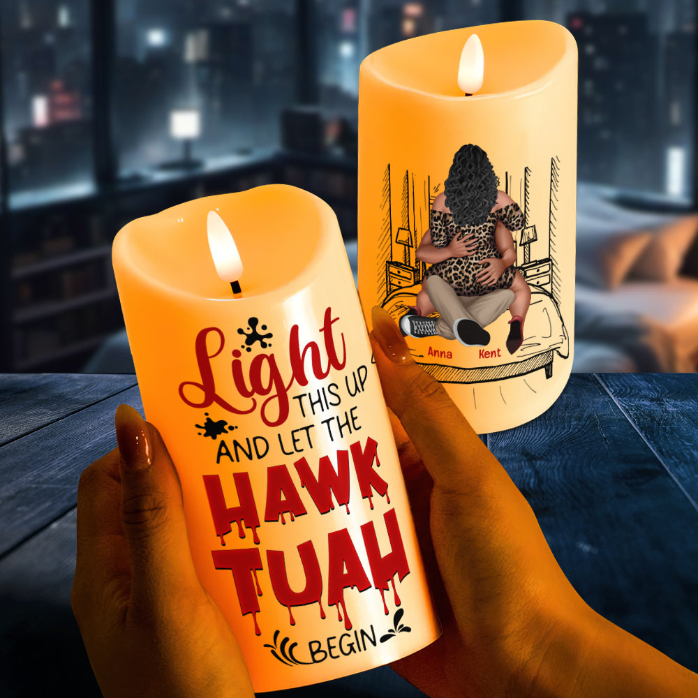 Personalized Naughty Couple LED Candle – Perfect Gift for Couples Led Candle PopCulturePrints