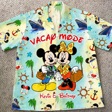 Load image into Gallery viewer, Personalized Hawaiian Shirt for Couples - Vacation Mode Hawaiian Shirts PopCulturePrints

