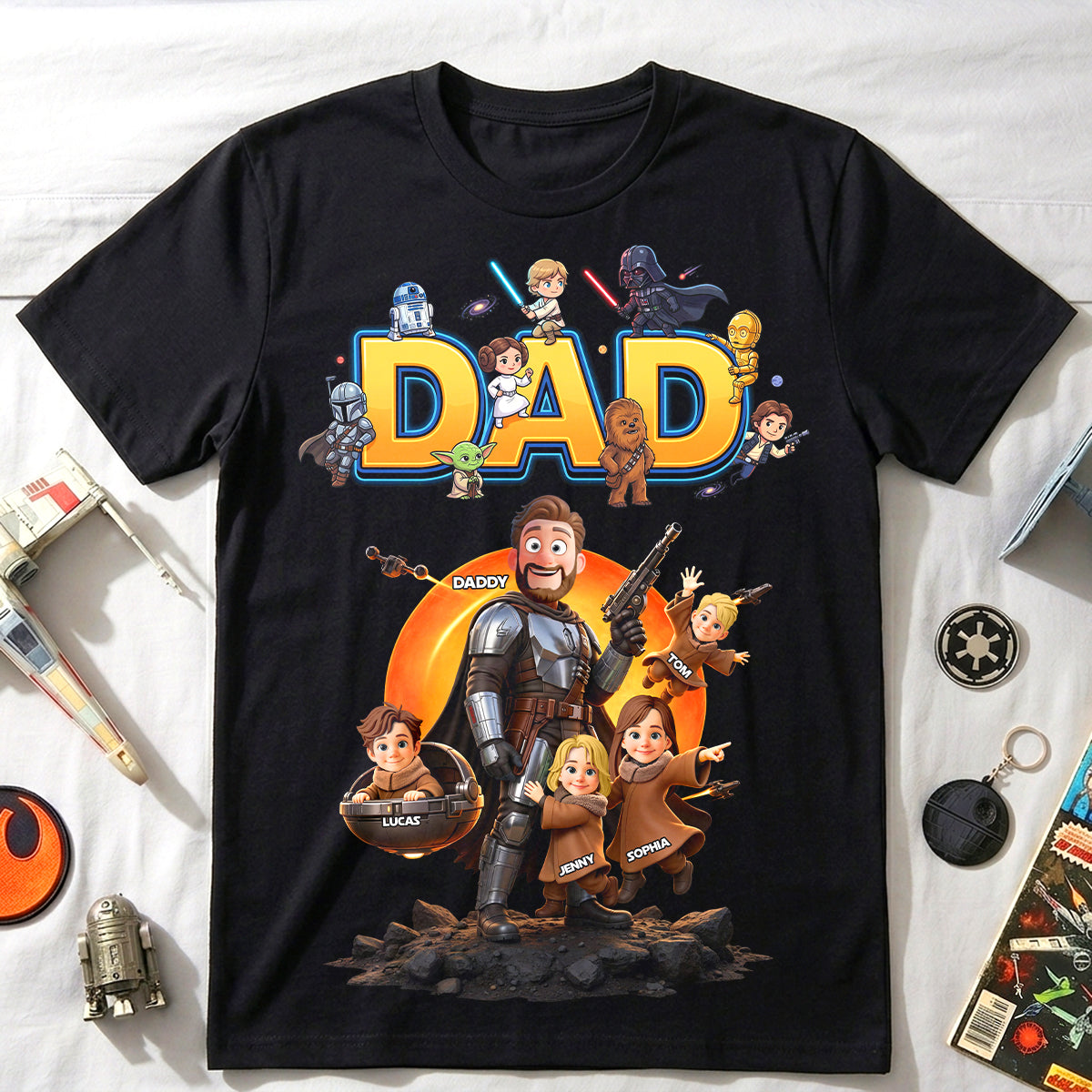 The Greatest Warrior Dad Shirt - Personalized Gift for Dads Who Love Adventure