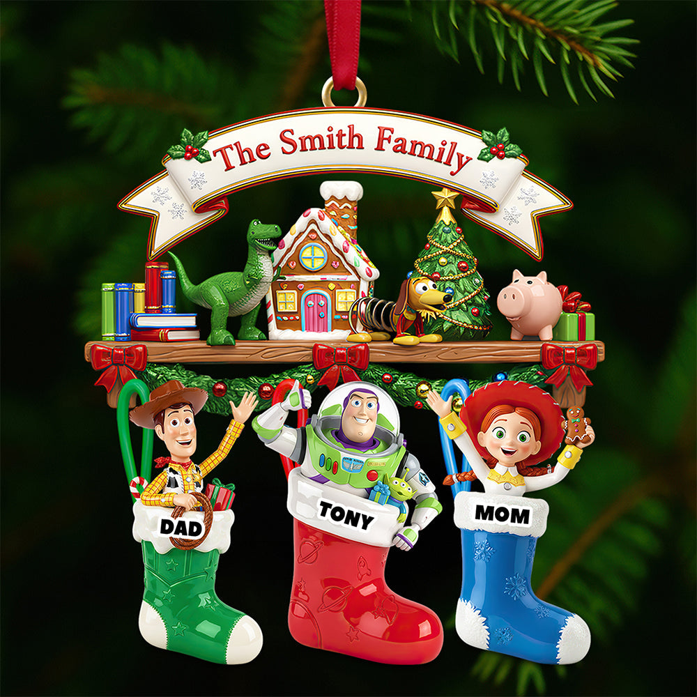 Bring Joy to Family Gatherings - Cute Animated Characters Ornament - Personalized Christmas Gifts for Loved Ones Ornament PopCulturePrints