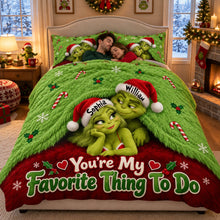 Load image into Gallery viewer, You’re My Favorite Thing To Do Quilt Bed Set - Personalized Gift for Couples
