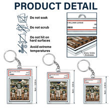 Load image into Gallery viewer, &quot;Hit a Homerun with Personalized Touch!&quot; - Baseball Sport Card Slab Keychain - Gift for Dad, Grandpa &amp; Sports Lovers Acrylic Keychain PopCulturePrints
