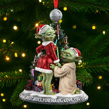 Load image into Gallery viewer, Best Bud You Have, Love You Too - Personalized Cheeky Old Couple Ornament Ornament PopCulturePrints
