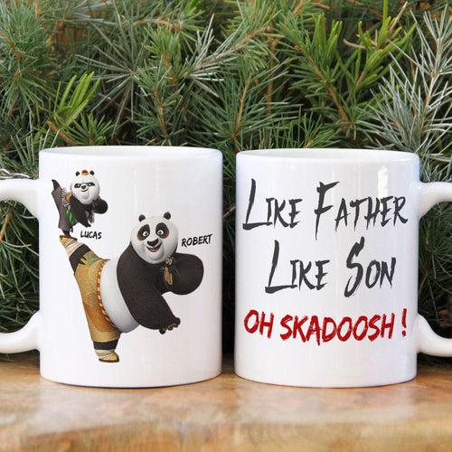 Like Father Like Son Custom Kung Fu Panda Mug Coffee Mug PopCulturePrints
