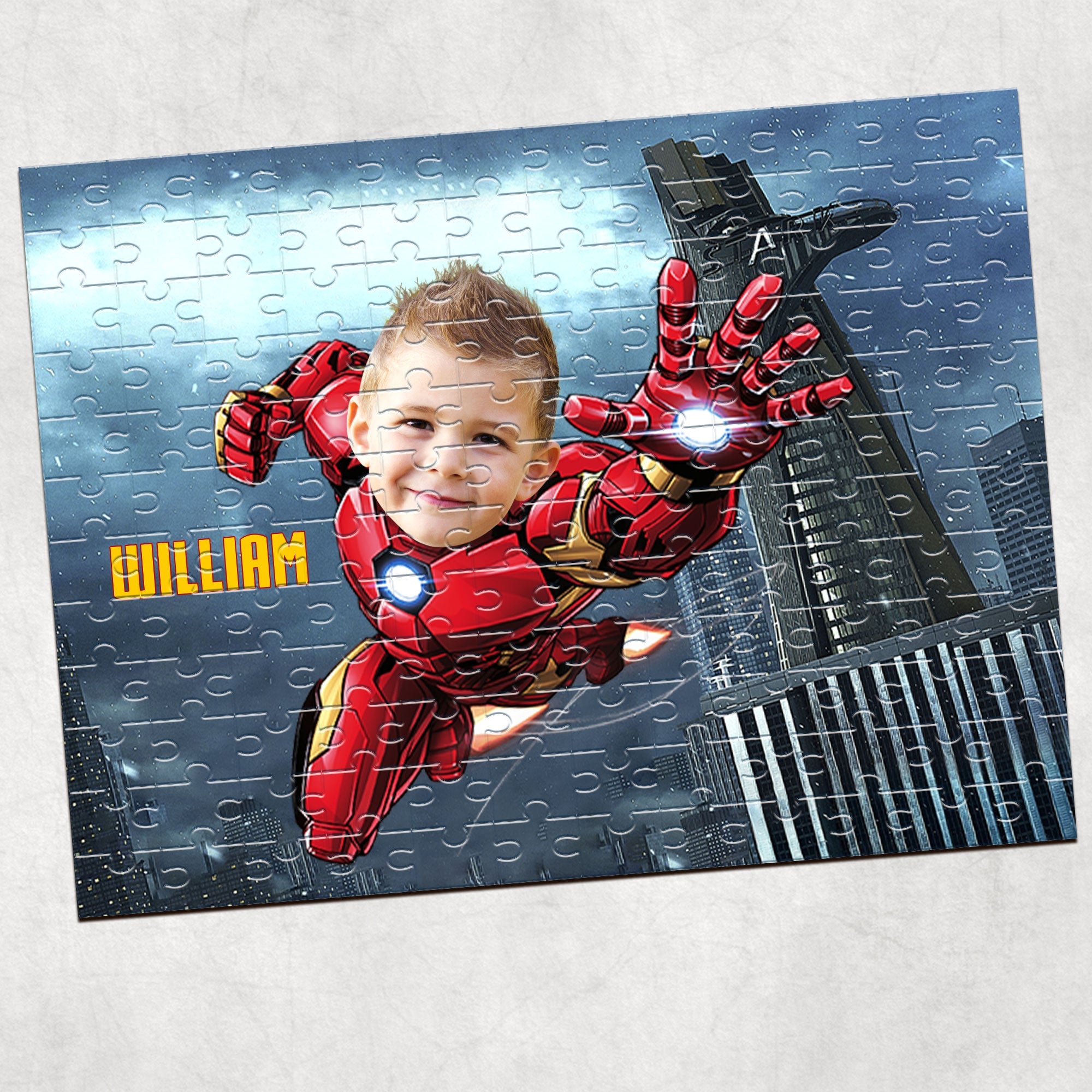 Custom Superhero Photo Jigsaw Puzzle for Kids Wood Sign PopCulturePrints