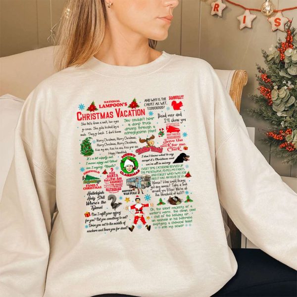 Funny Christmas Vacation Movie Quotes Sweatshirt - Perfect Gift for Movie Fans