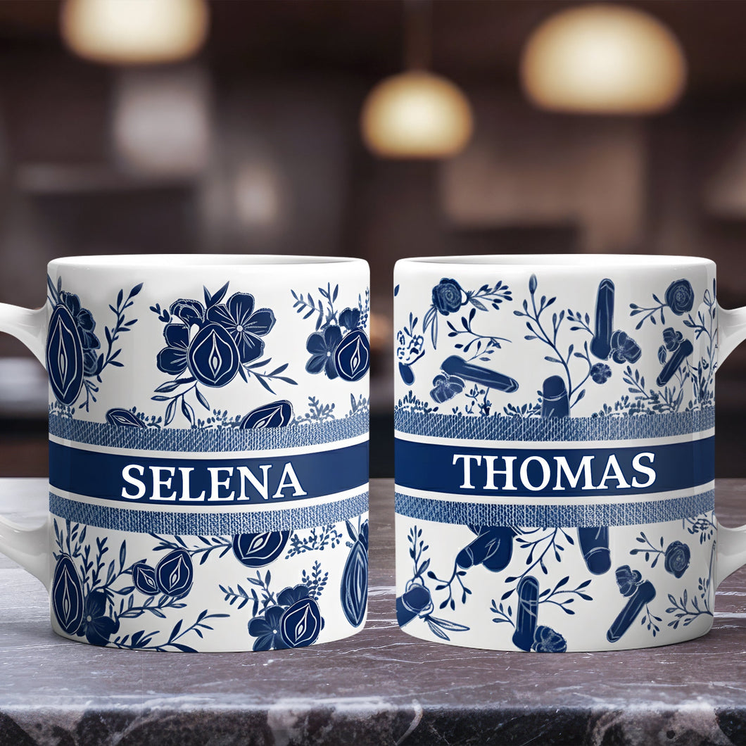 Love Blooms: Naughty Couples Coffee Mug - Personalized Gifts For Couples Coffee Mug PopCulturePrints