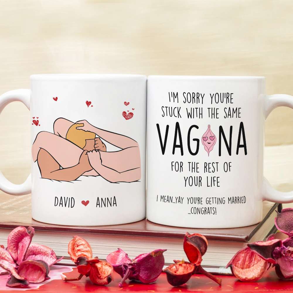 Personalized Couple Coffee Mug - You're Getting Married, Congrats! Coffee Mug PopCulturePrints