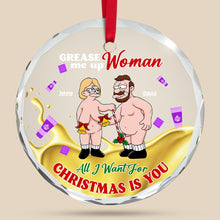 Load image into Gallery viewer, Personalized Couple Christmas Ornament - Funny Holiday Decor for Valentine&#39;s Day Gifts Ornament PopCulturePrints
