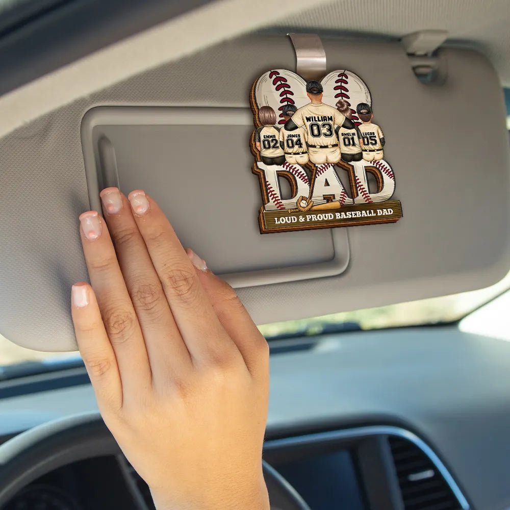 "Level Up Your Gift Game!" - Gamer Dad Acrylic Plaque - Personalized Gift for Dads, Grandpas, and Gamers Car Visor Clip PopCulturePrints