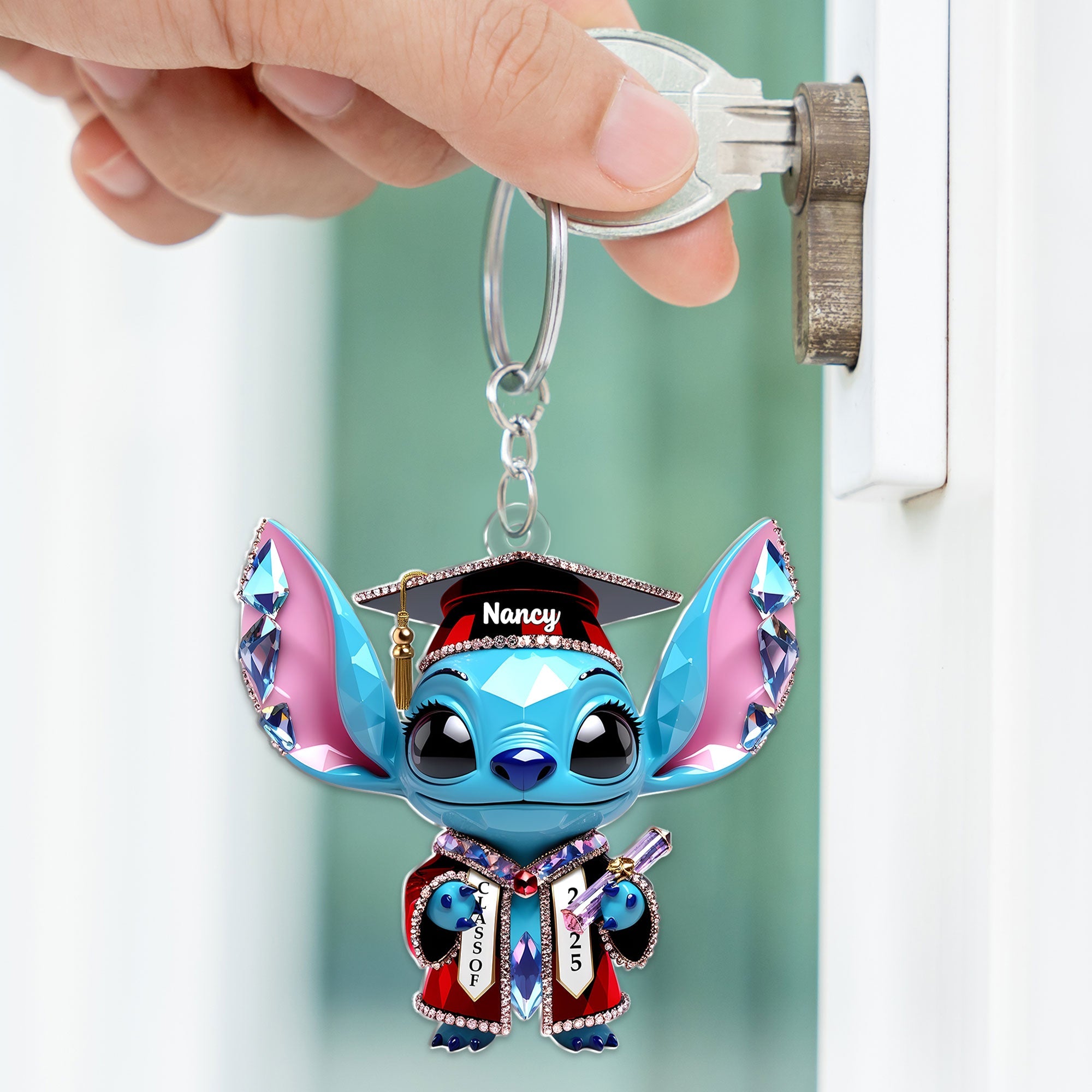 Celebrate Achievement with Custom Graduation Acrylic Keychain - Perfect Personalized Gift for Graduates Keychains PopCulturePrints