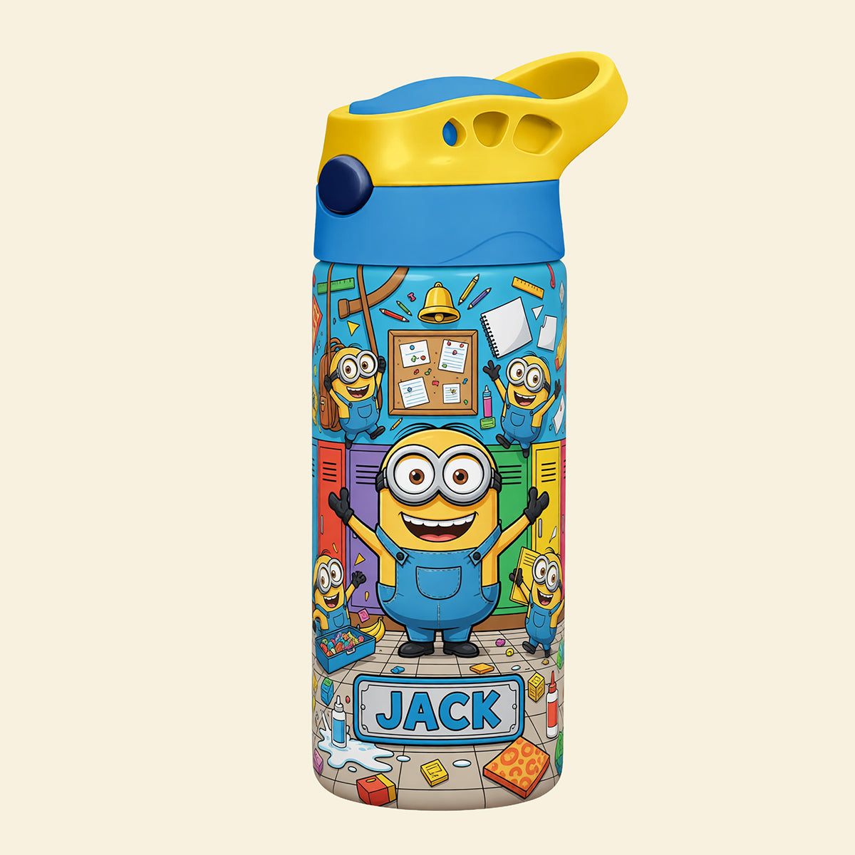 “Make School Fun!” - Personalized Minion Kids Tumbler - Custom Gift for Every Child