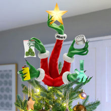 Load image into Gallery viewer, Add a Twist to Your Holidays - Funny Holiday Christmas Tree Topper - Personalized Gift for Stoners Ornament PopCulturePrints

