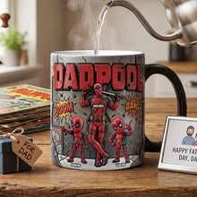Load image into Gallery viewer, "Fighting Dad and Kids Unite!" - Funny Fighter Dad And Kids Magic Mug - Personalized Gifts for Dads Coffee Mug PopCulturePrints

