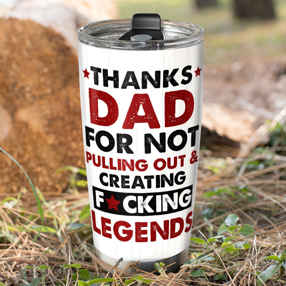Legendary Dad Personalized Tumbler Tumbler Cup PopCulturePrints