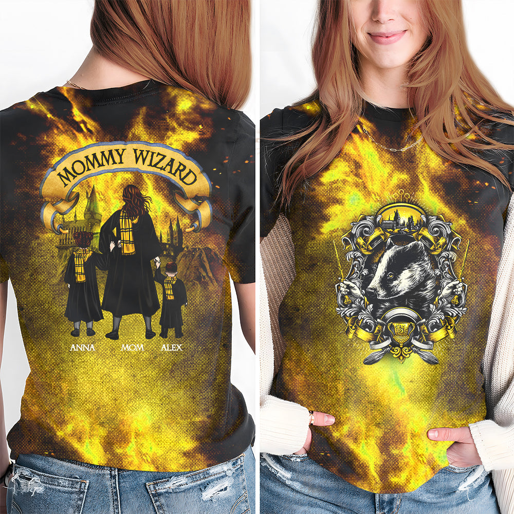 Personalized Mommy Wizard Family T-Shirt