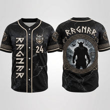 Load image into Gallery viewer, Viking Warrior Jersey Shirt - Personalized Gifts 05tytn150726 AOP Products PopCulturePrints
