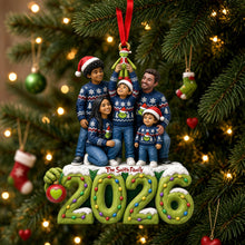 Load image into Gallery viewer, Celebrate Togetherness: Custom Happy Family Christmas Ornament - Perfect Personalized Gift for Loved Ones

