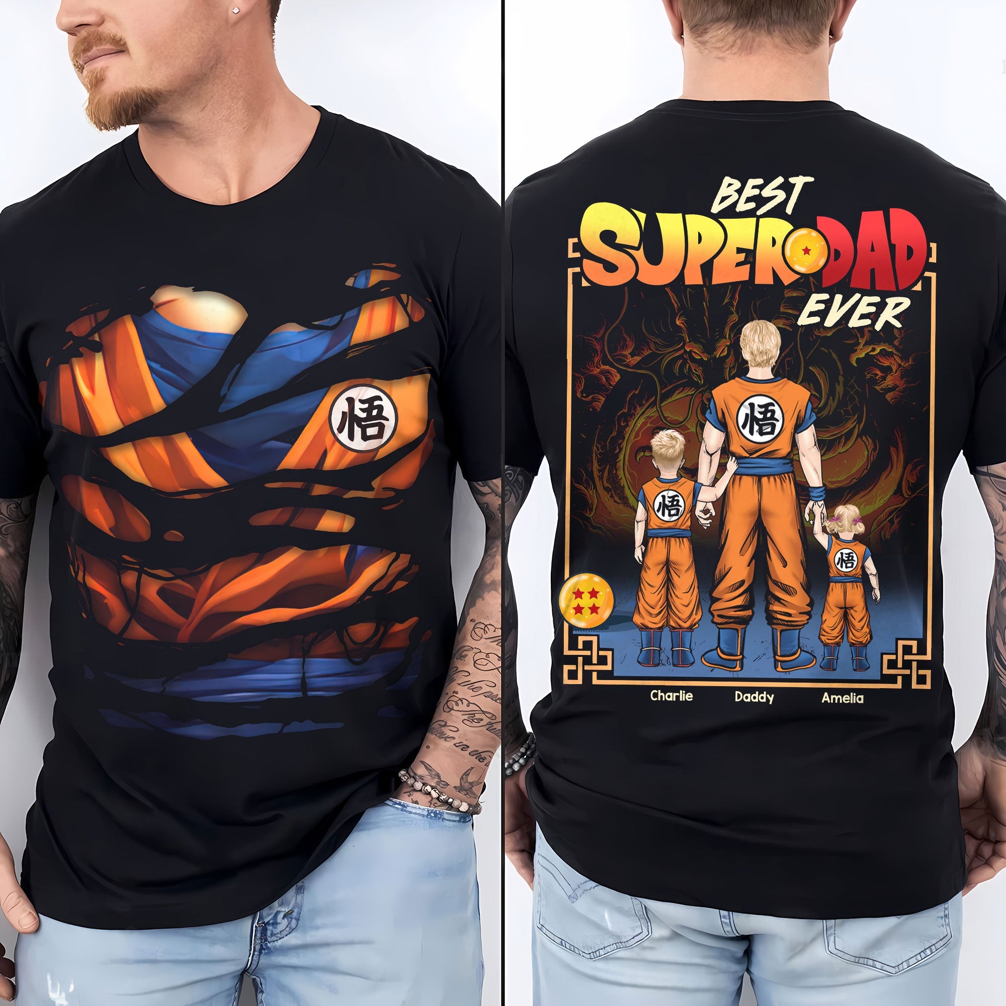 Best Super Dad Ever - Personalized T-Shirt for Dads Who Love Pop Culture Shirts PopCulturePrints