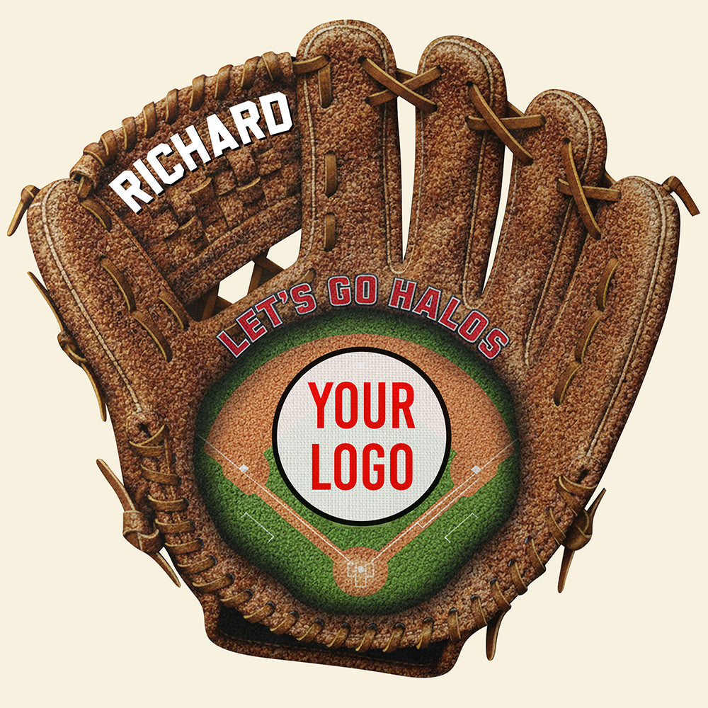 "Hit a Home Run with Your Front Door!" - Sports Glove Doormat - Personalized Gift for Sports Lovers Doormat PopCulturePrints