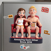 Load image into Gallery viewer, Annoying Each Other Since 2024 - Naughty Couples Acrylic Fridge Magnet - Personalized Gift for Couples
