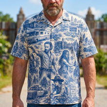 Load image into Gallery viewer, “Survive the Apocalypse in Style” - Personalized Apocalypse Hawaiian Shirt - Unique Gift for Fans of Zombie Culture, Friends &amp; Family
