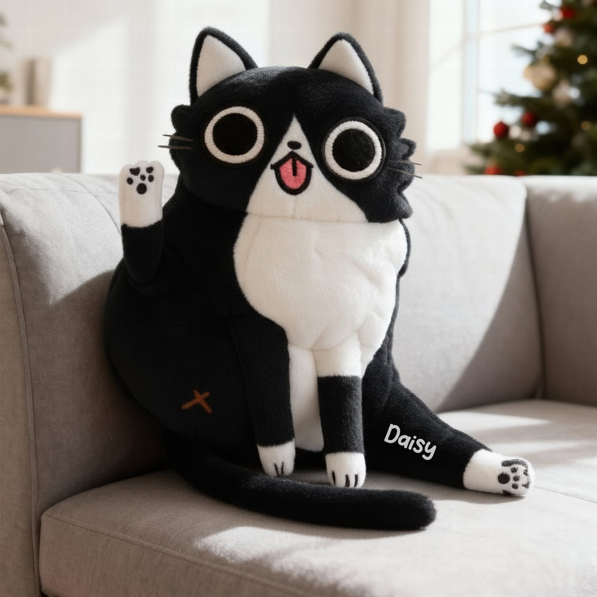 Pawsitively Fun Cat Custom Shape Pillow - Personalized Gifts for Cat Lovers Pillow PopCulturePrints