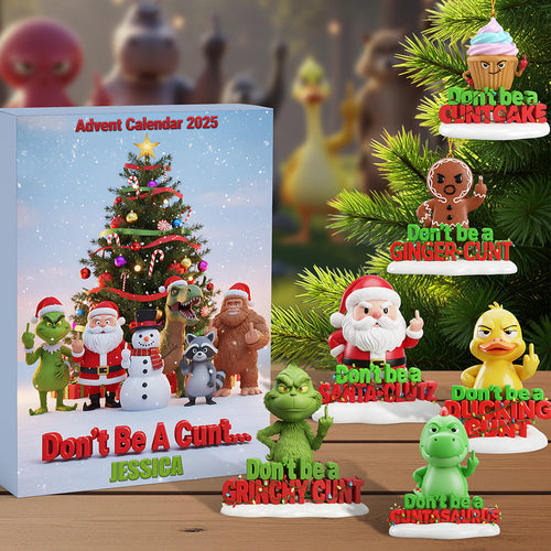 Don't Be A Cunt: Personalized Advent Calendar - A Fun Gift for Christmas Advent Calendar PopCulturePrints