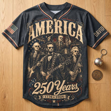 Load image into Gallery viewer, Celebrate Freedom with Proud &amp; Free Baseball Jersey - Personalized Gift for Patriots
