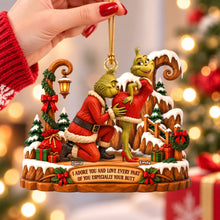 Load image into Gallery viewer, I Adore You and Love Every Part of You - Personalized Furry Naughty Couples Acrylic Ornament Ornament PopCulturePrints
