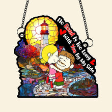 Load image into Gallery viewer, Personalized Suncatcher Ornament for Couples | Unique Valentine&#39;s Day Gifts Ornament PopCulturePrints
