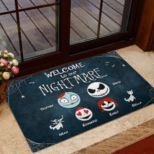 Load image into Gallery viewer, Personalized Welcome to Our Nightmare Family Doormat Doormat PopCulturePrints
