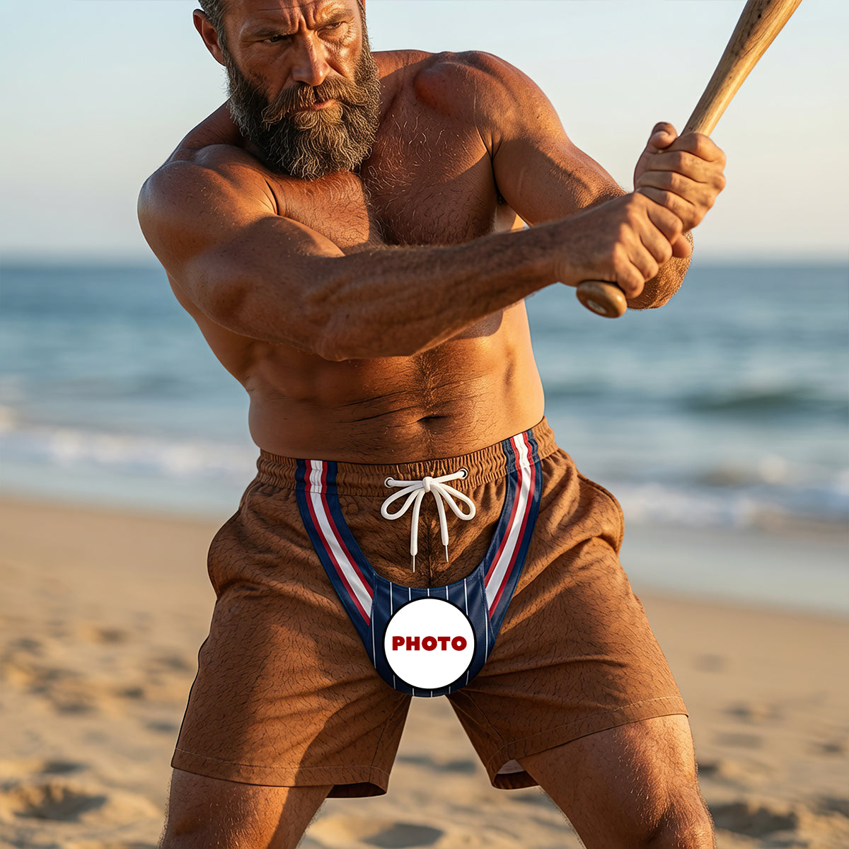 Game Day Gone Wild Beach Shorts - Personalized Gifts 01hudt160726 Beach Shorts PopCulturePrints