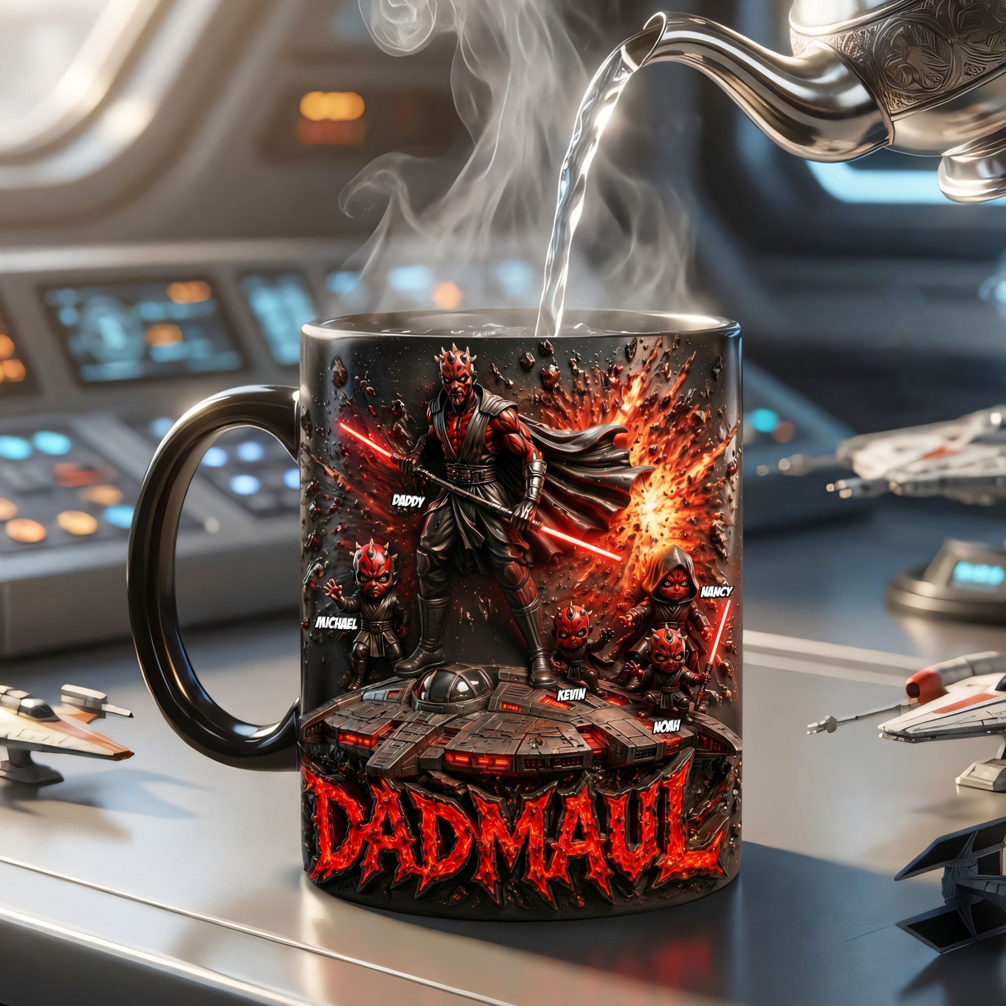 “Unleash the Magic of Dad!” - Dad Master Dad Magic Mug, Personalized Gifts for Dad Coffee Mug PopCulturePrints