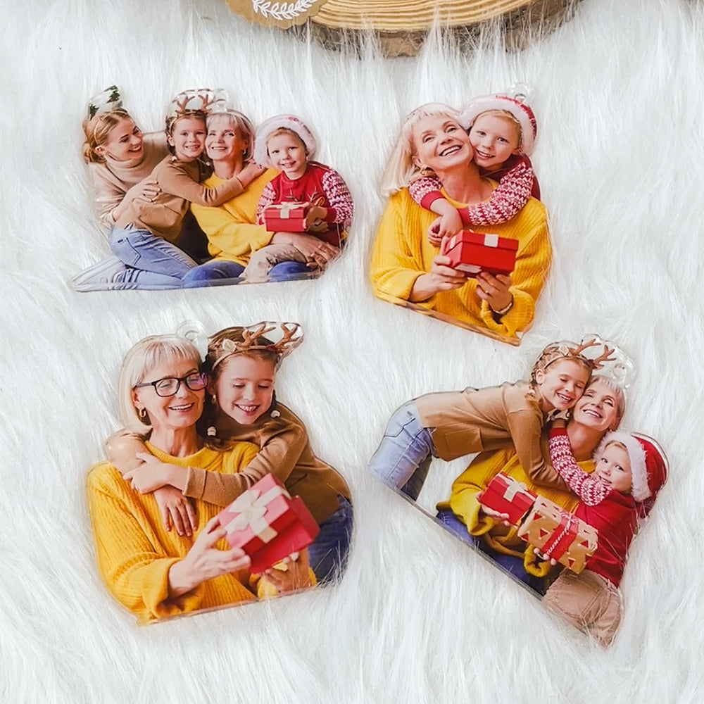 Grandma's Little Elves Personalized Christmas Blanket Ornament PopCulturePrints