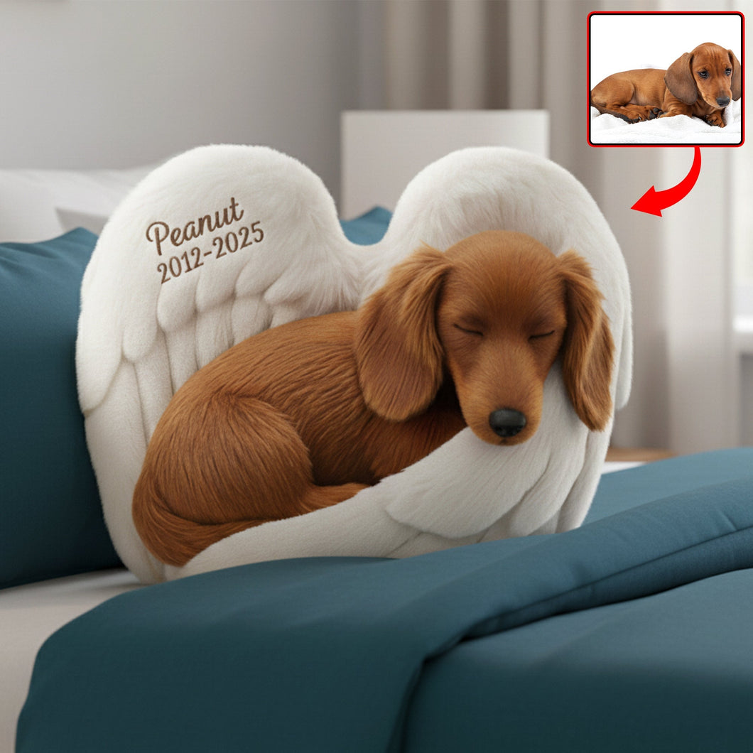 Dog Heaven Custom Shaped Pillow - Custom Photo Gifts For Dog Lover 05NAQN101125 Pillow PopCulturePrints