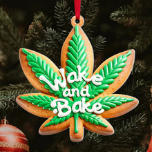 Load image into Gallery viewer, Festive Cannabis-Themed Holiday Ornaments Ornament PopCulturePrints
