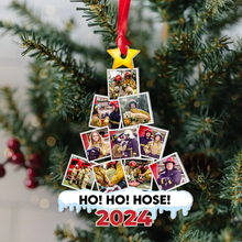 Load image into Gallery viewer, Personalized Firefighter Christmas Photo Ornament 2024 Ornament PopCulturePrints
