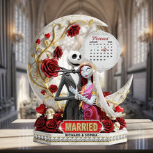 Load image into Gallery viewer, True Love Shines: Personalized Married Couple Acrylic Plaque - Unique Custom Gift for Newlyweds, Couples, Anniversaries Shaped Plaques PopCulturePrints
