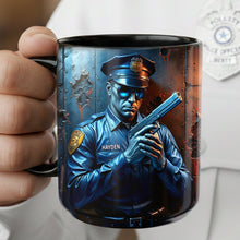 Load image into Gallery viewer, "Serve With Pride" - Personalized Police Mug - Custom Gift for Police Officers and Supporters Coffee Mug PopCulturePrints
