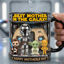 Load image into Gallery viewer, Best Mother in the Galaxy - Personalized Starlight Mom Magic Coffee Mug Coffee Mug PopCulturePrints
