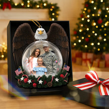 Load image into Gallery viewer, Cherish Your Heroes – Military Appreciation Acrylic Ornament - Personalized Gift for Family &amp; Friends Ornament PopCulturePrints
