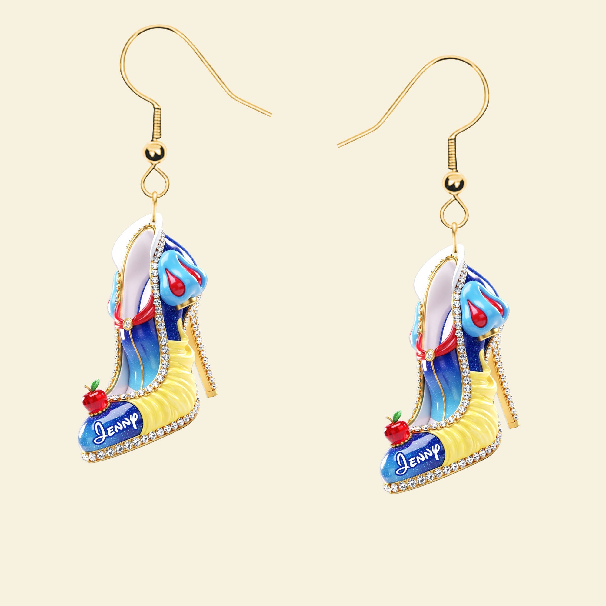 Sparkle in Style: Princess Shoes Earrings - Personalized Gifts for Her Earrings PopCulturePrints