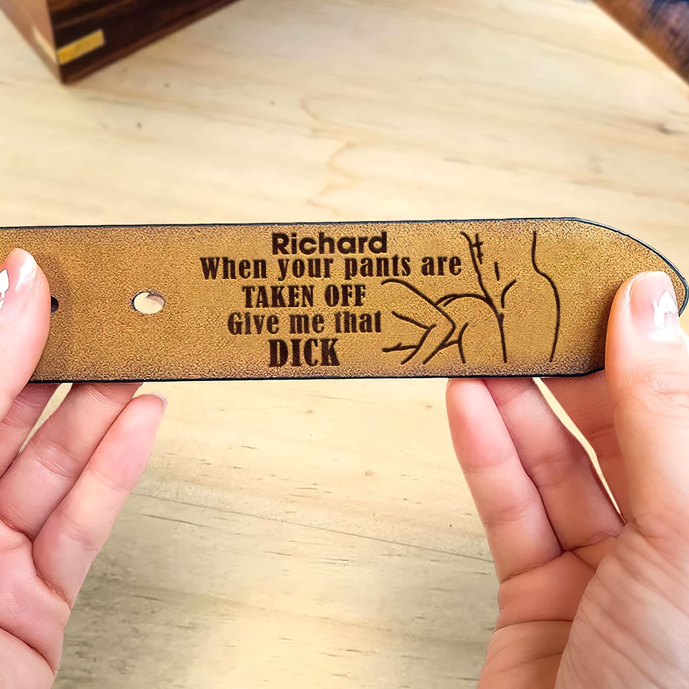Personalized Couple's Secret Message Belt Belts PopCulturePrints